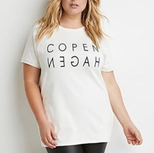 Forever 21 plus size "COPENHAGEN" sweatshirt
